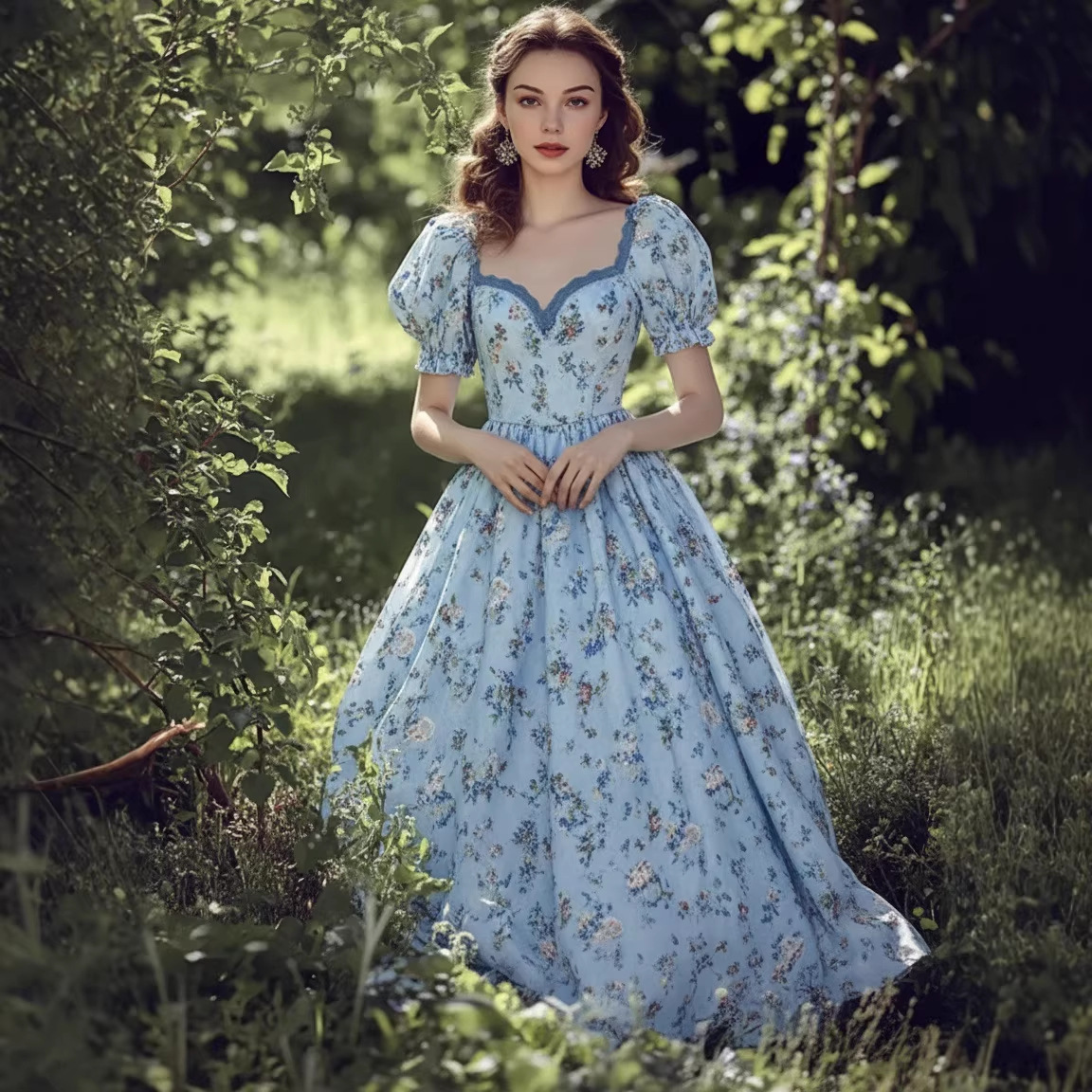 Womens Bohemian Casual V-Neck Short-Sleeve Dress